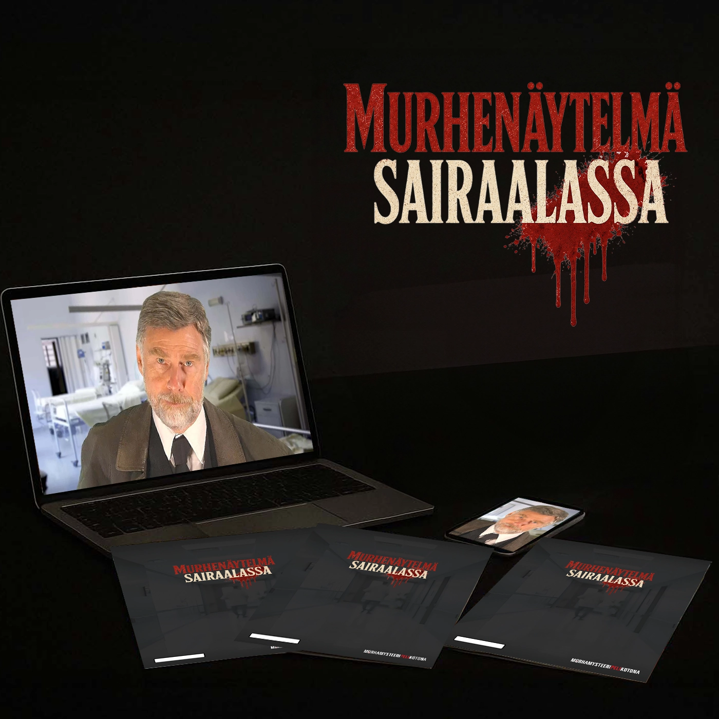 Murhenäytelmä sairaalassa cover