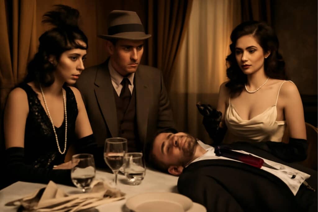 De leukste thema’s voor een moorddiner: van jaren ’20 tot Hollywood glamour
