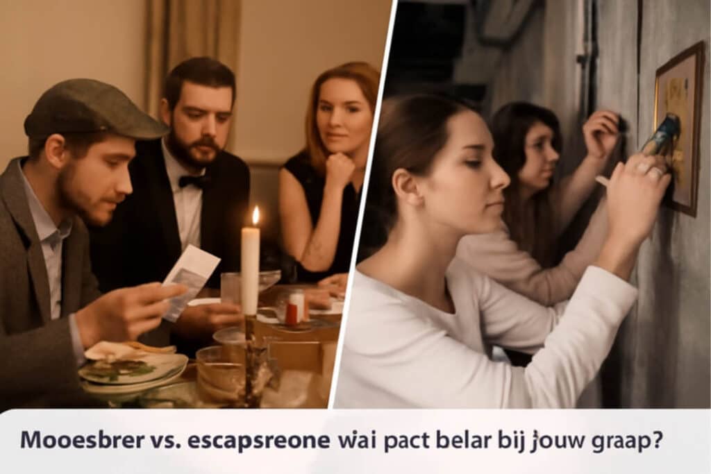 Moorddiner vs. escape room: wat past beter bij jouw groep?