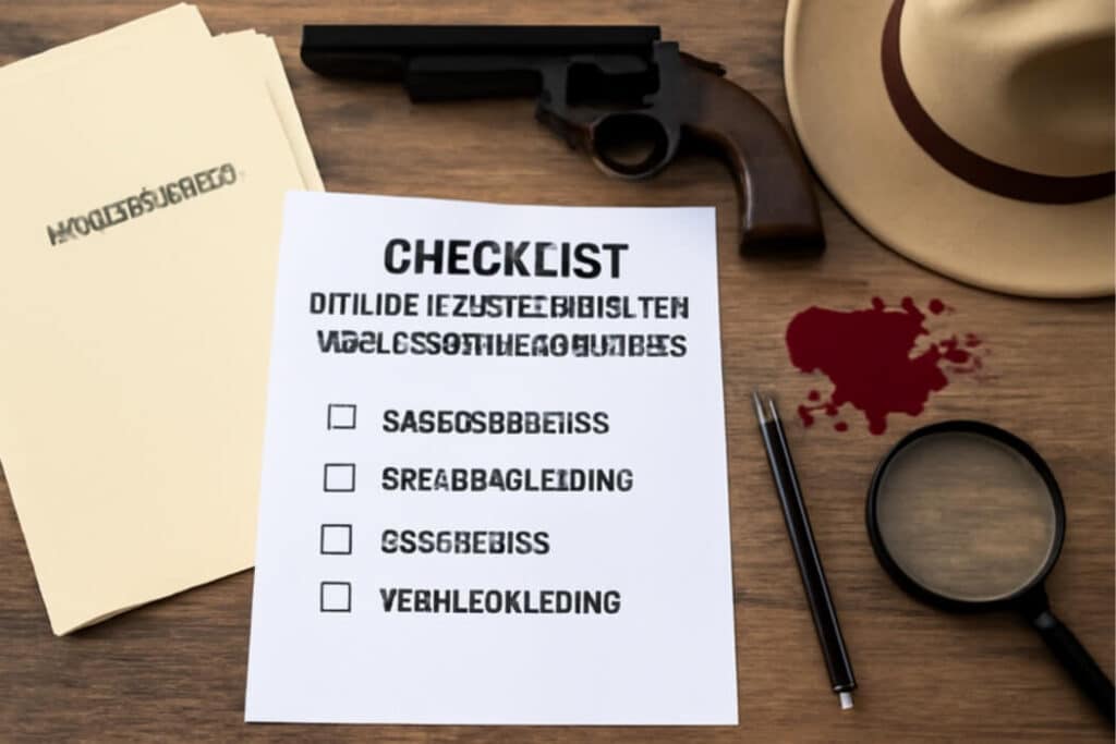 Checklist: dit heb je nodig voor een geslaagd moordspel
